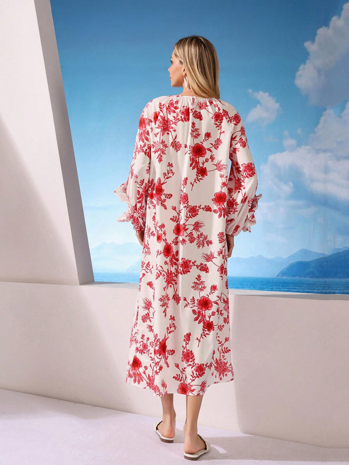 Rochie midi SHEIN, mix culori