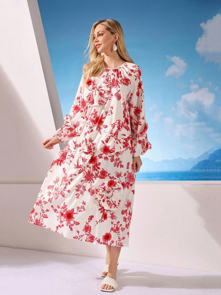Rochie midi SHEIN, mix culori