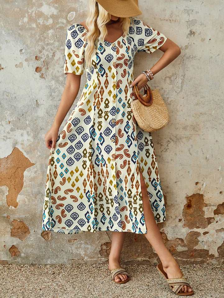 Rochie maxi SHEIN, mix culori