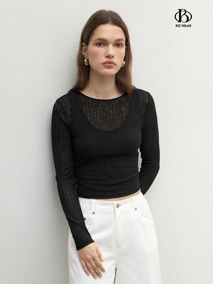 Top SHEIN, negru