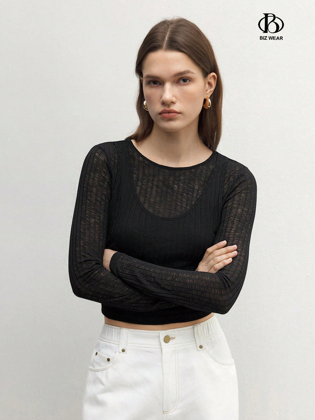 Top SHEIN, negru