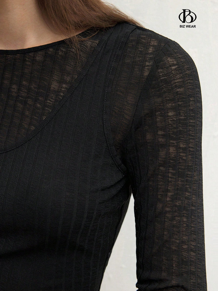 Top SHEIN, negru