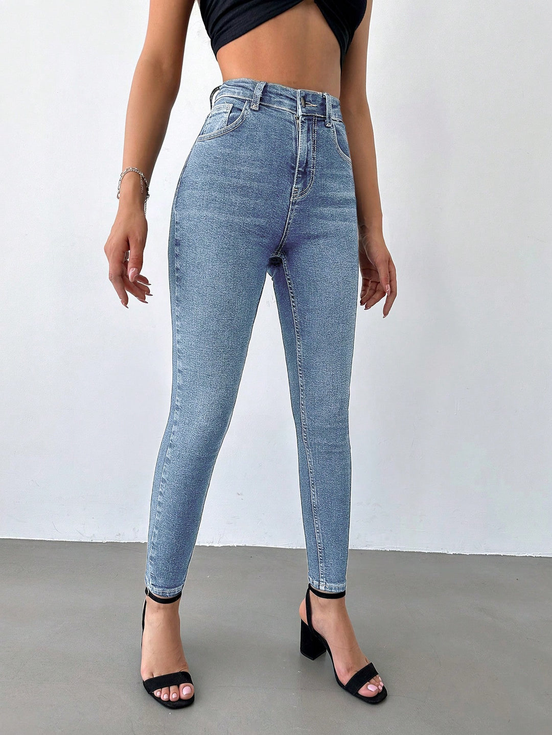 Jeans SHEIN, albastru