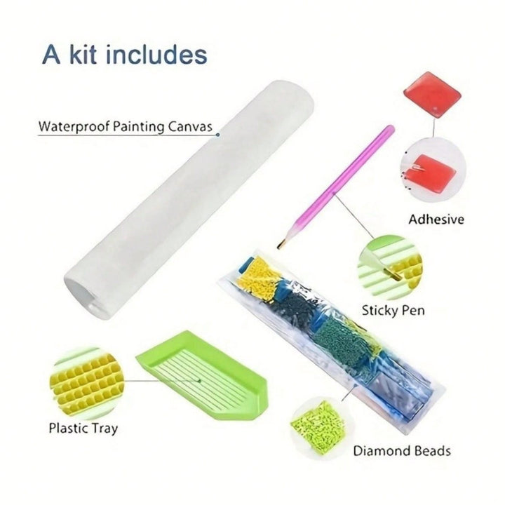 Kit de pictură cu diamante SHEIN, mix culori
