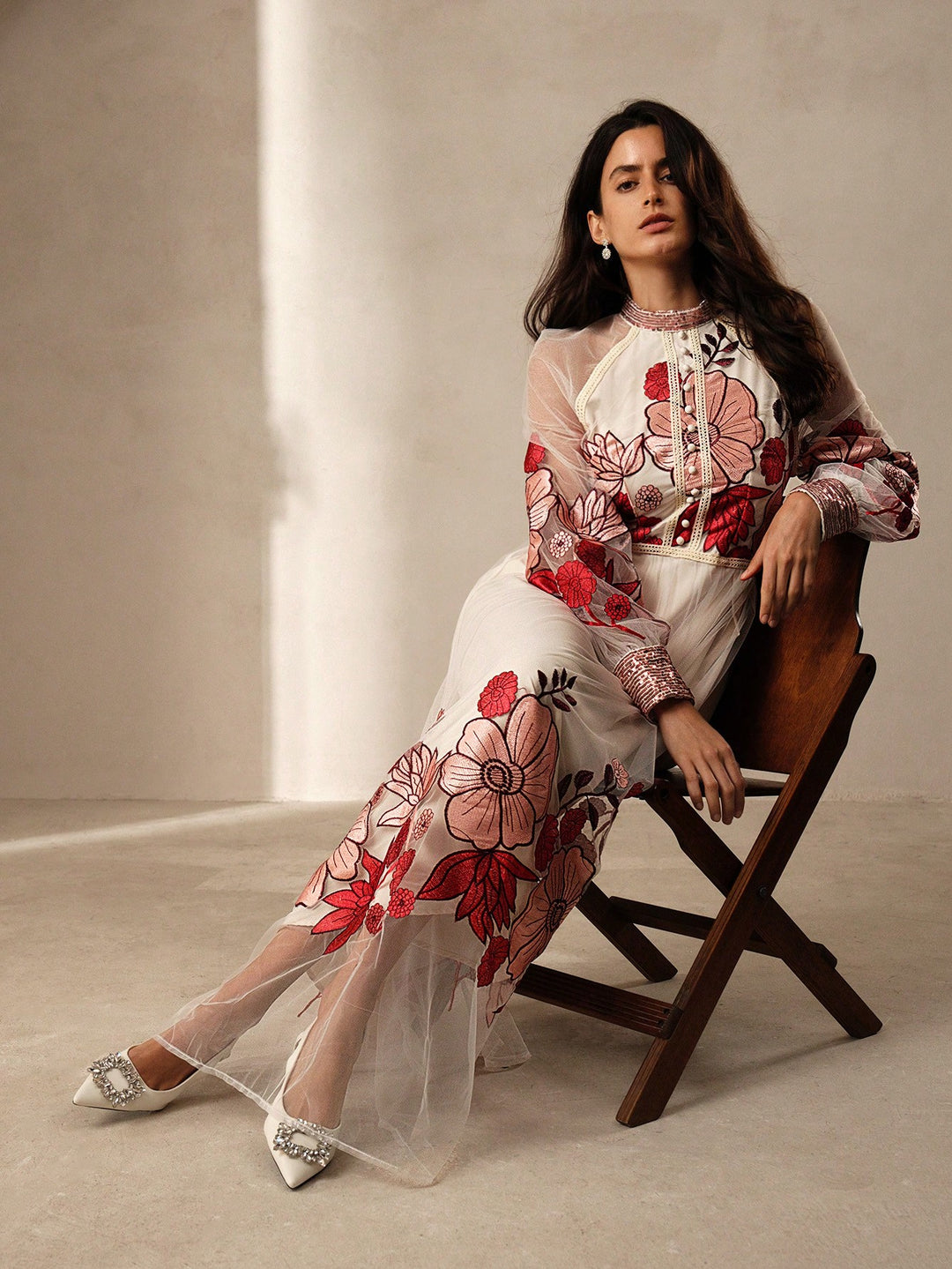 Rochie maxi SHEIN, mix culori