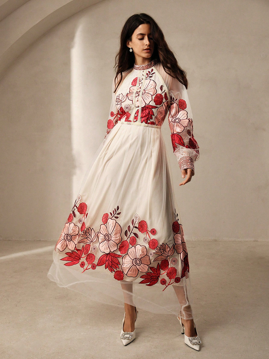 Rochie maxi SHEIN, mix culori