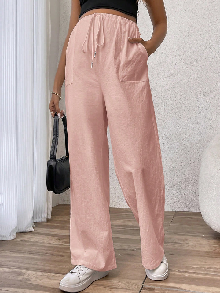 Pantaloni SHEIN, roz