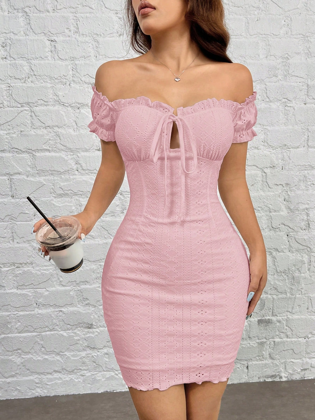 Rochie mini SHEIN, roz