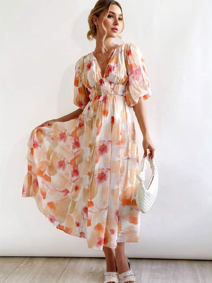 Rochie maxi SHEIN, mix culori