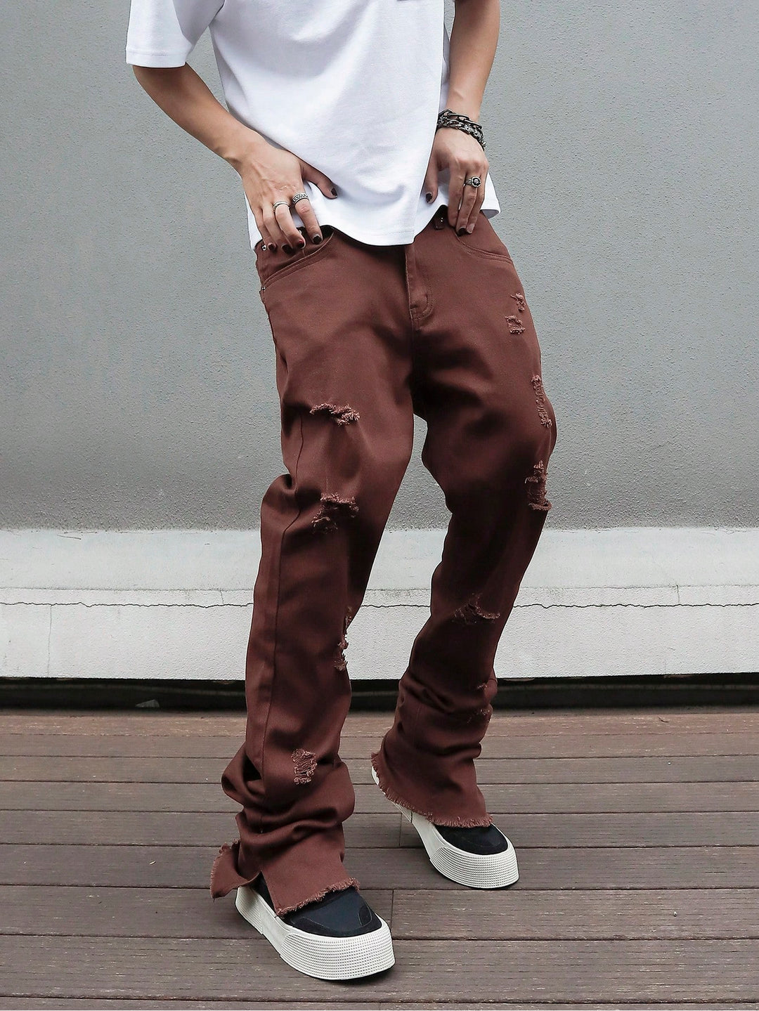 Jeans SHEIN, maro