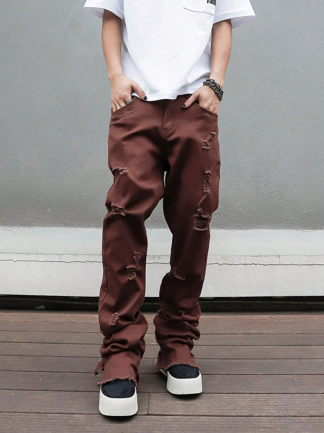Jeans SHEIN, maro