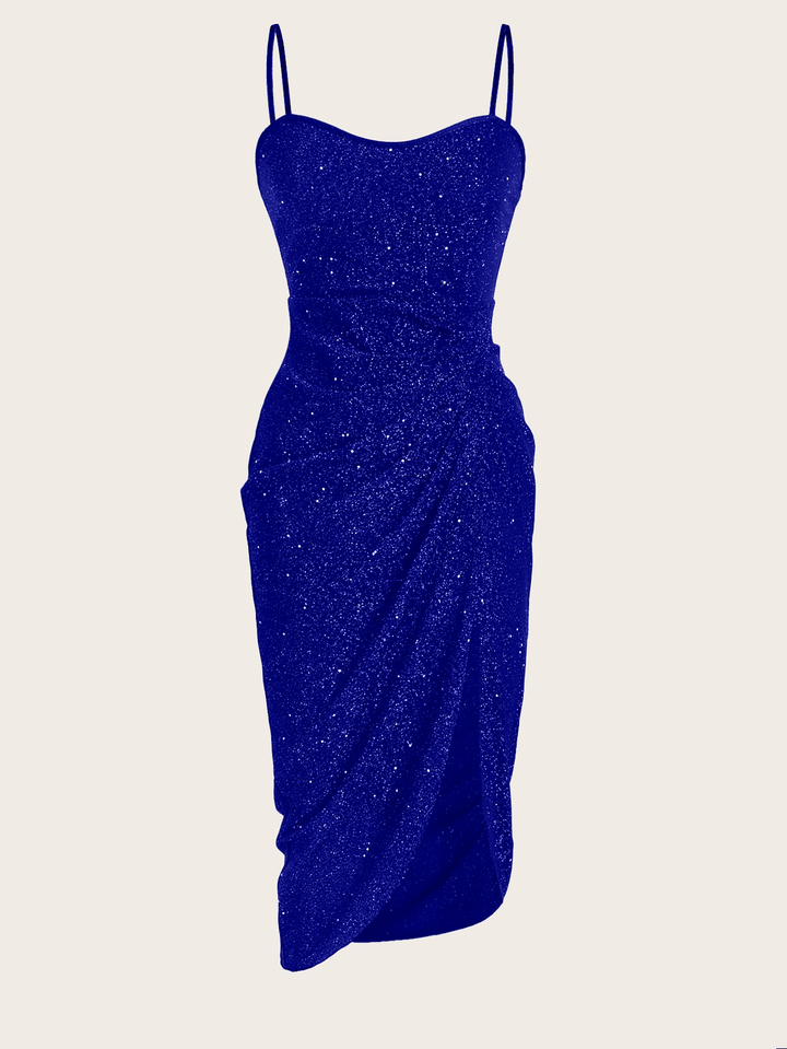 SHEIN midi ruha, kék