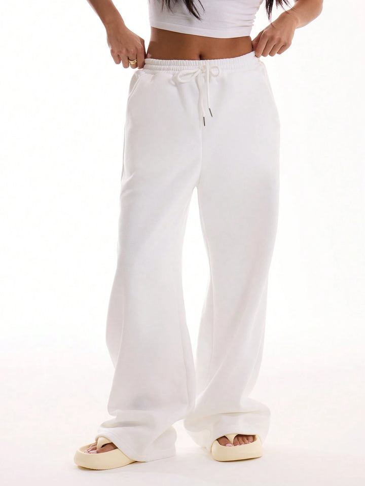 Pantaloni Shein, alb