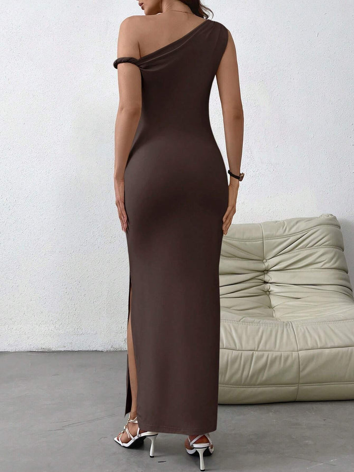 Rochie maxi SHEIN, maro