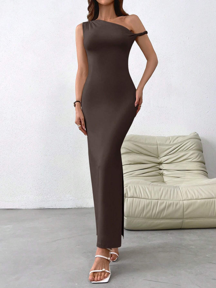 Rochie maxi SHEIN, maro