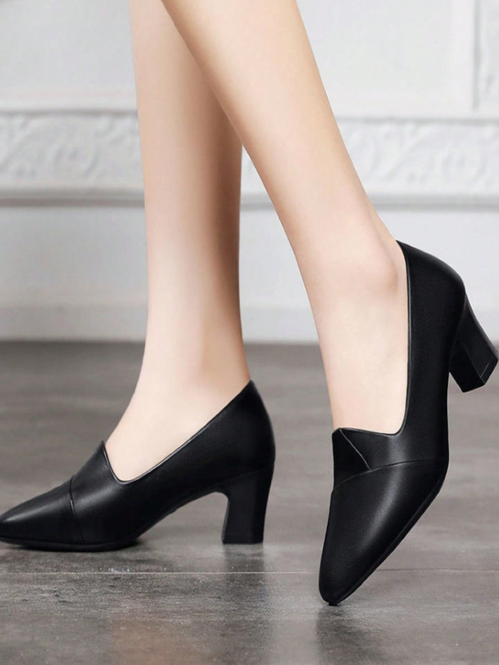 Pantofi cu toc SHEIN, negru