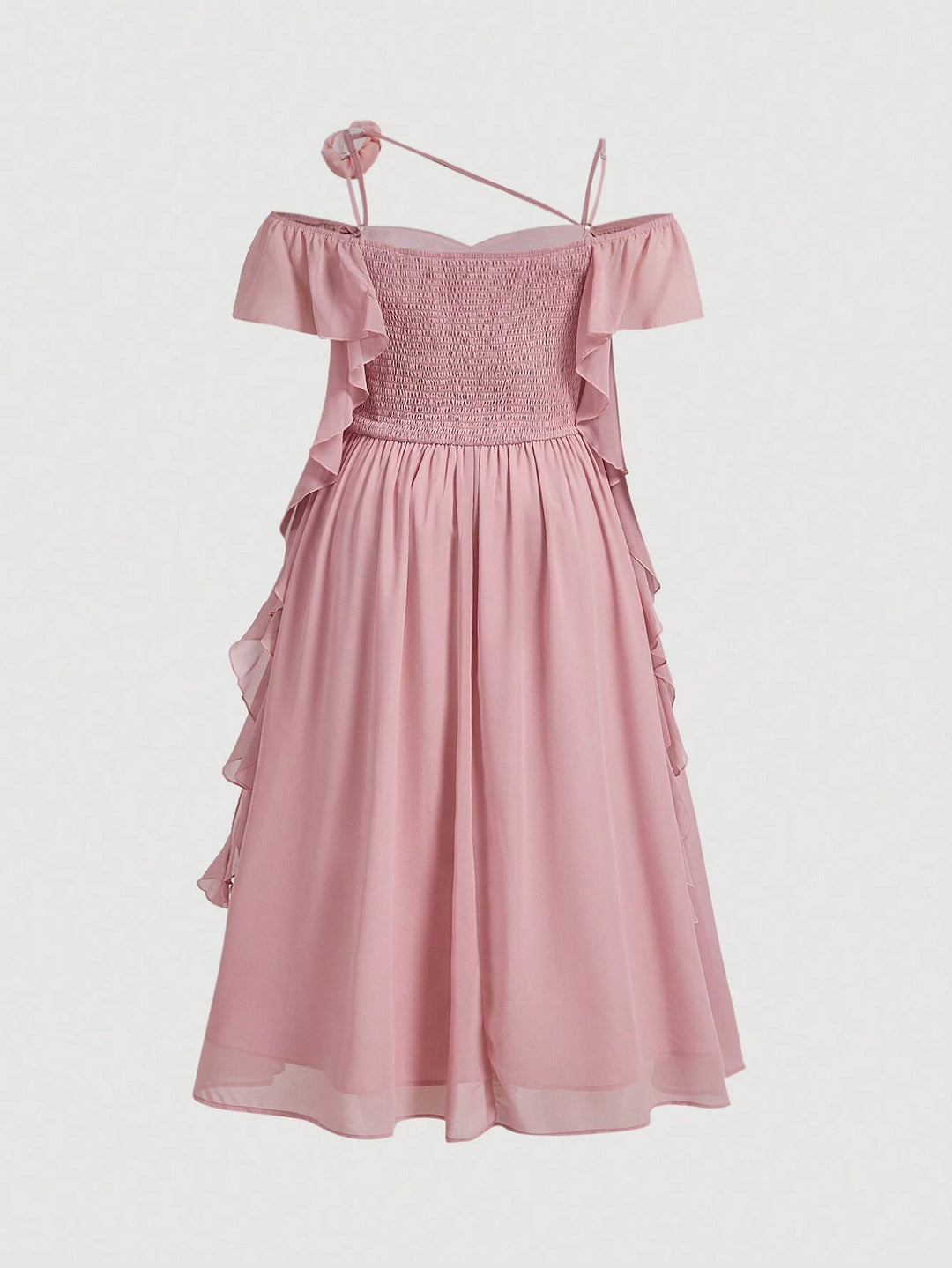 Shein Curve+ midiruha, rózsaszín