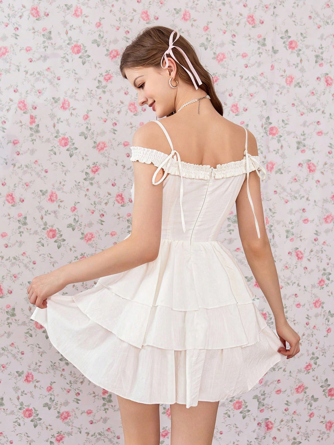 Rochie mini SHEIN, alb