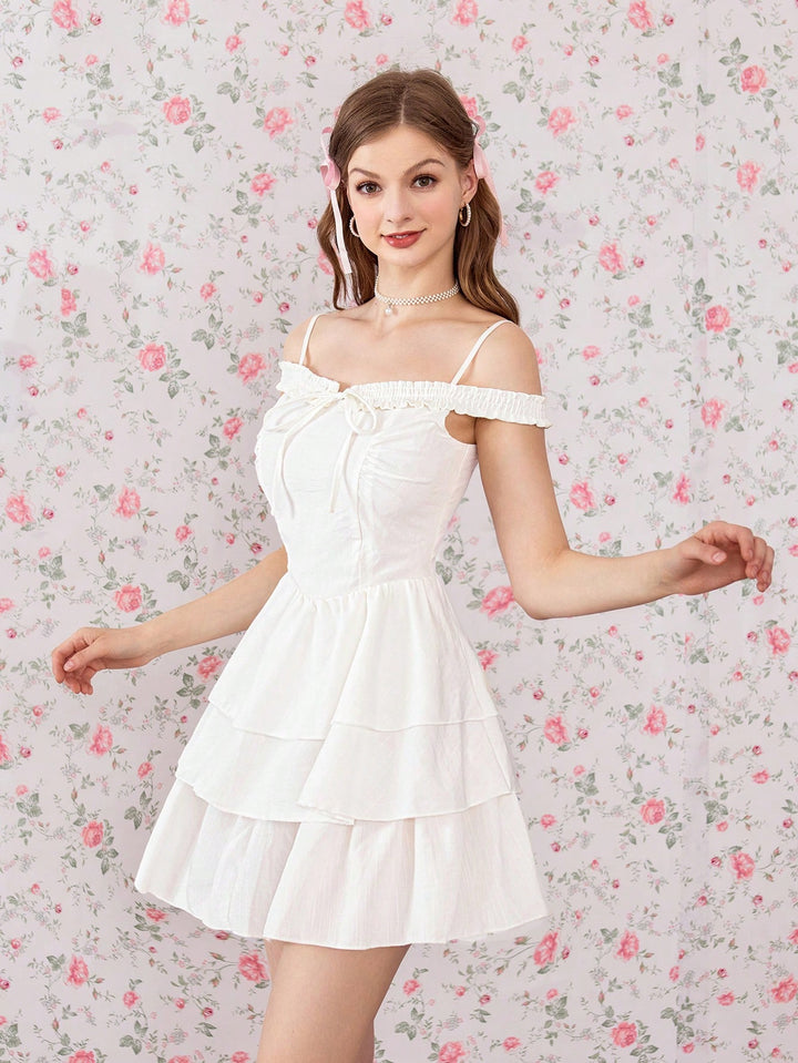 Rochie mini SHEIN, alb