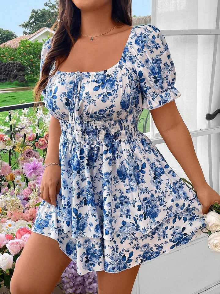 Shein Curve+ miniruha, kék
