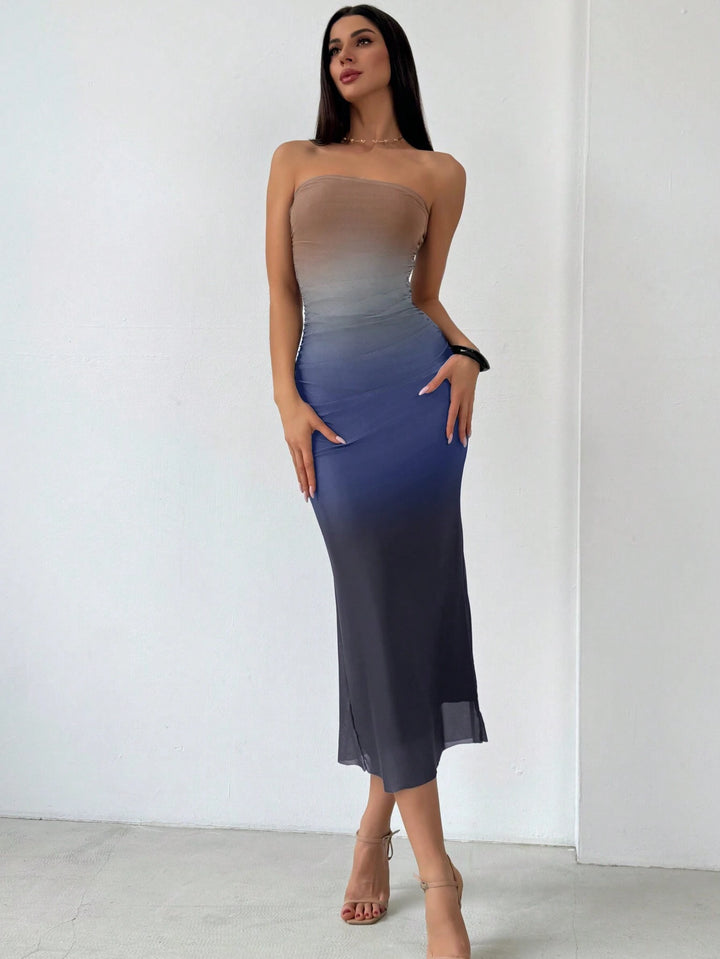 Rochie maxi SHEIN, mix culori