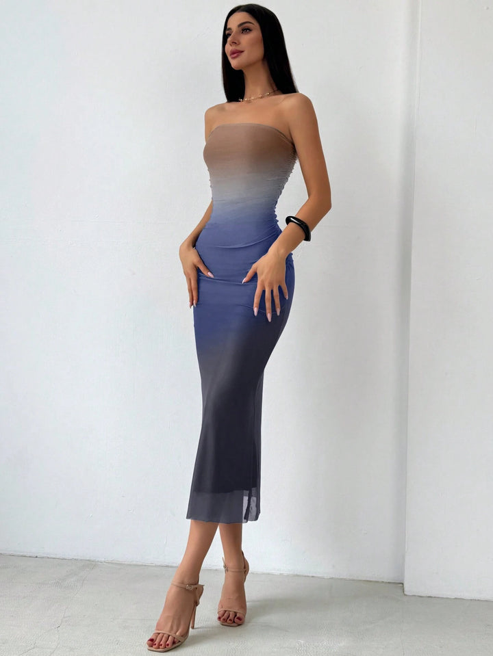 Rochie maxi SHEIN, mix culori