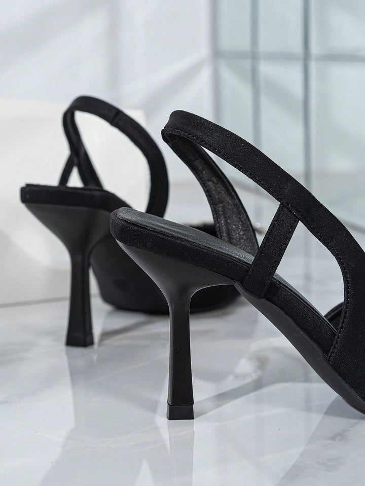 Pantofi cu toc SHEIN, negru