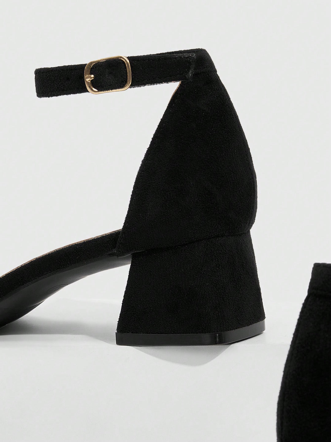 Sandale cu toc SHEIN, negru