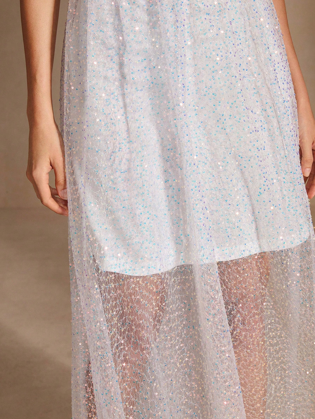 Rochie maxi SHEIN, alb