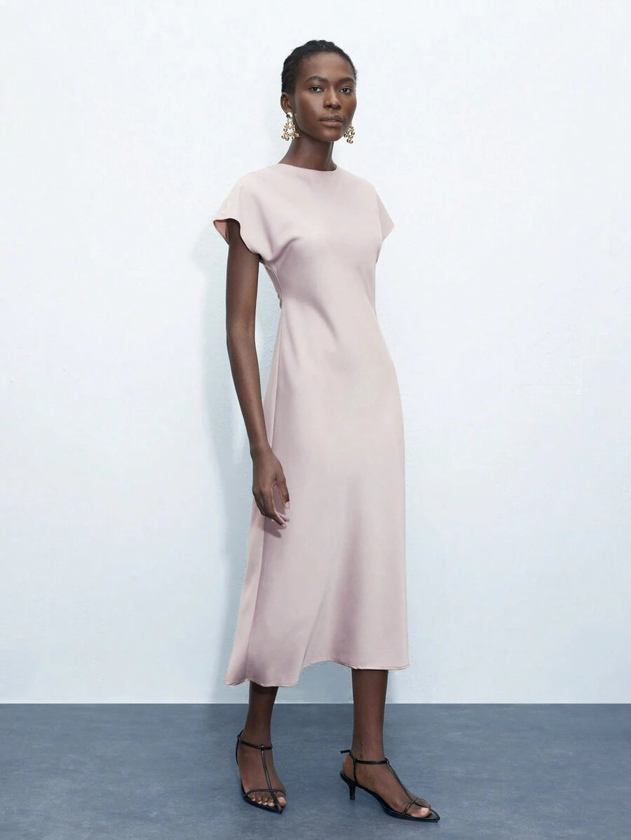 Rochie midi SHEIN, bej