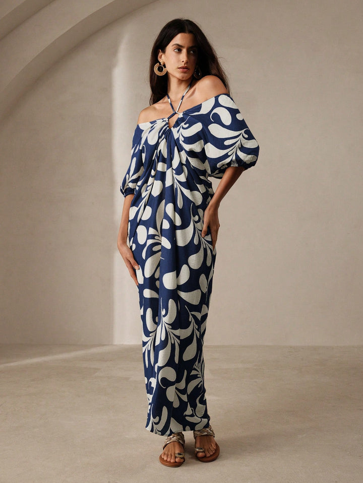 Rochie maxi SHEIN, albastru