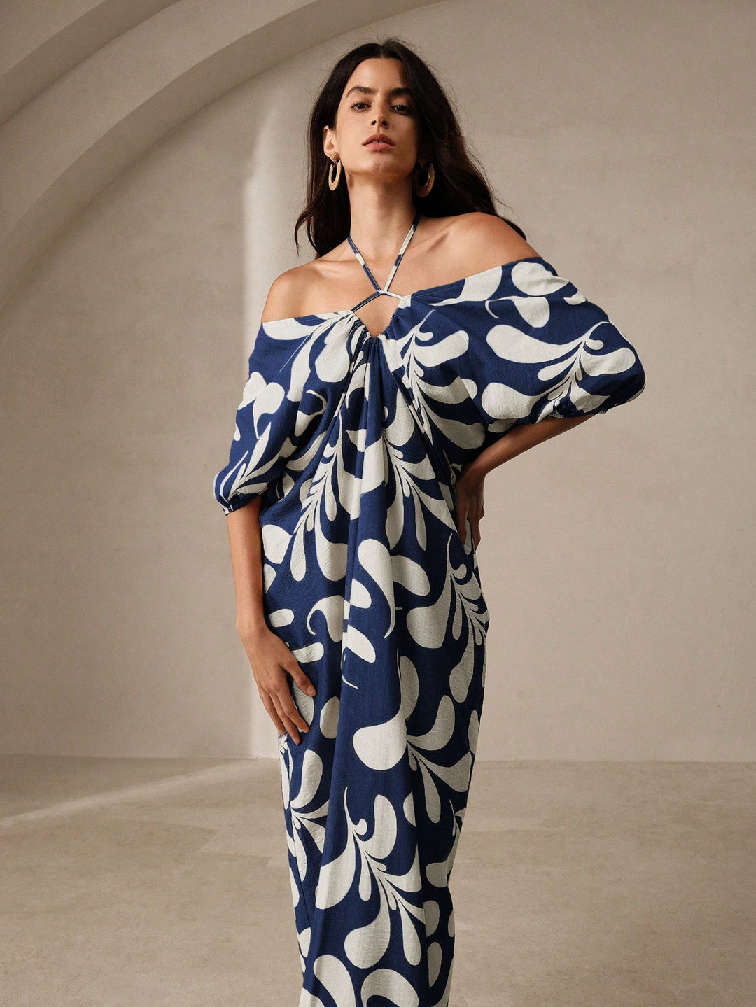 Rochie maxi SHEIN, albastru