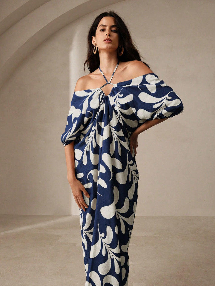 Rochie maxi SHEIN, albastru