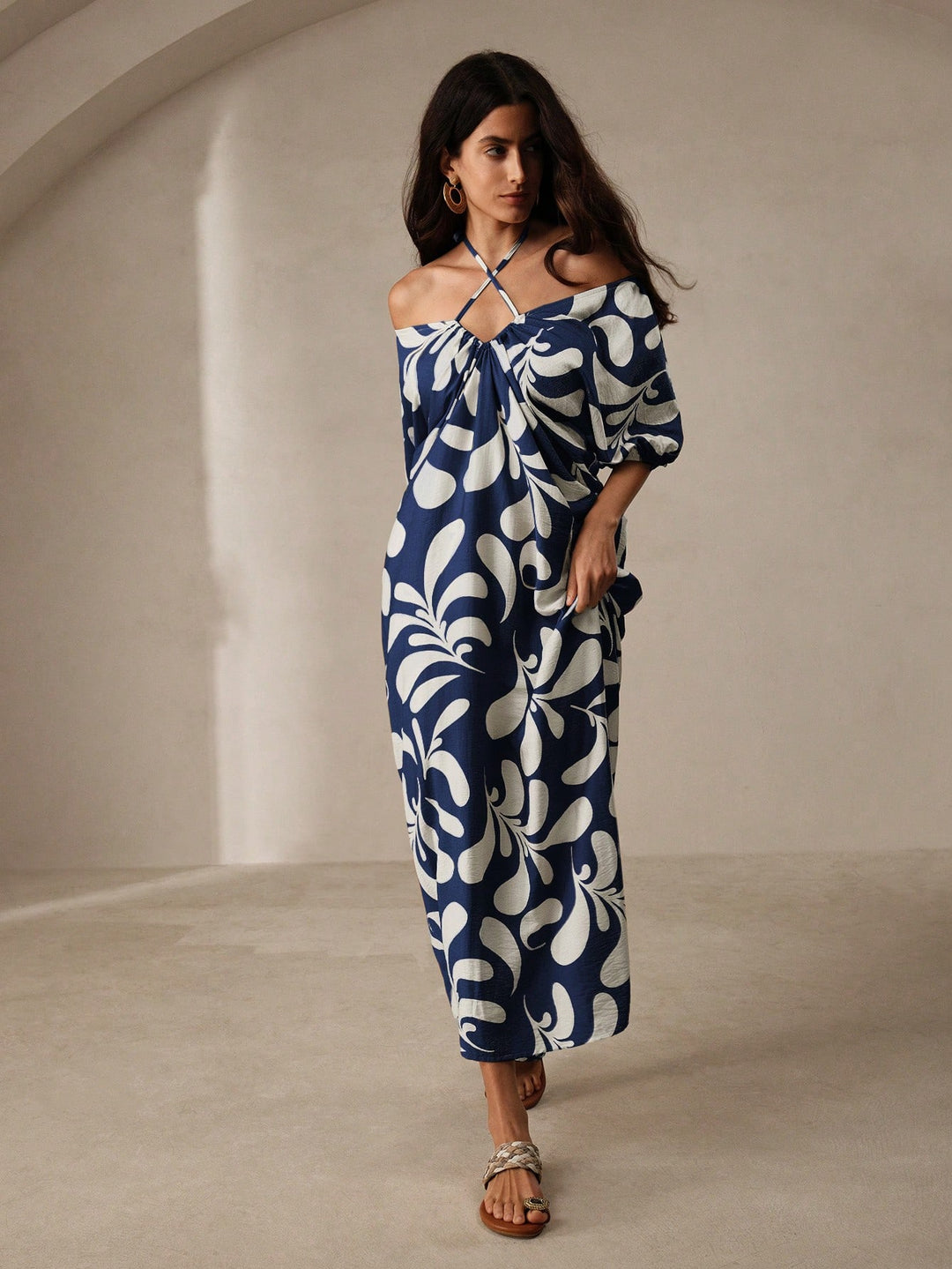 Rochie maxi SHEIN, albastru