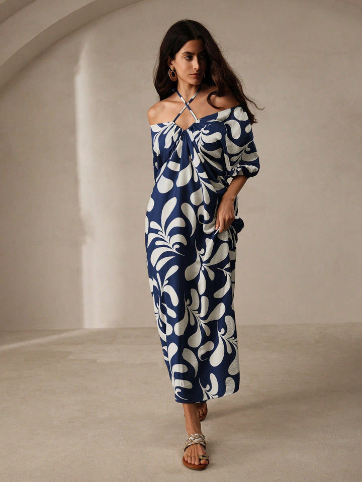 Rochie maxi SHEIN, albastru