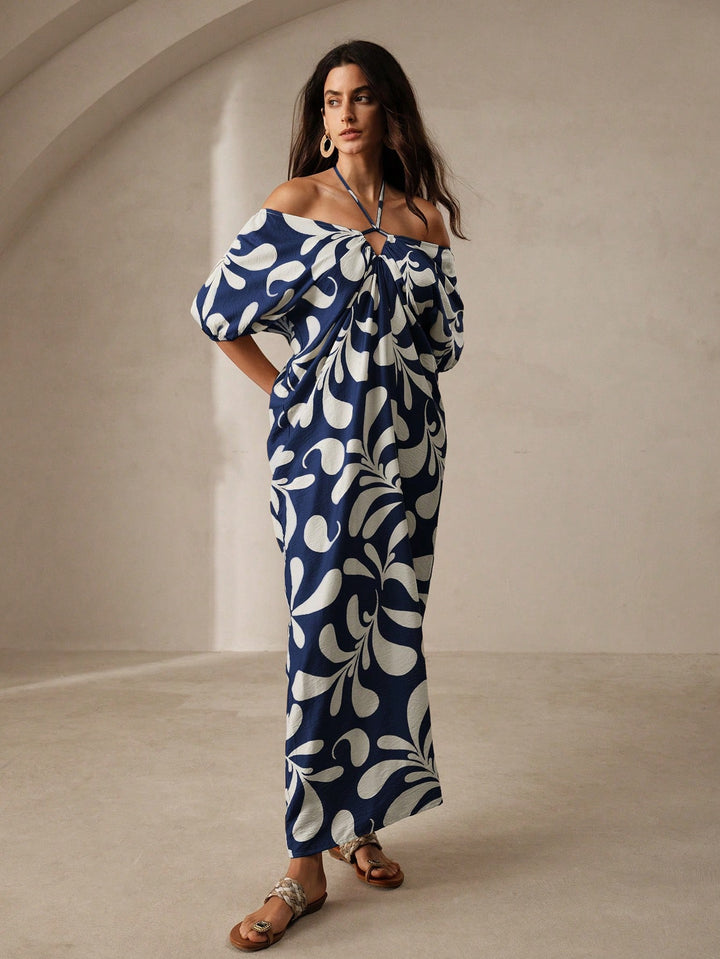 Rochie maxi SHEIN, albastru