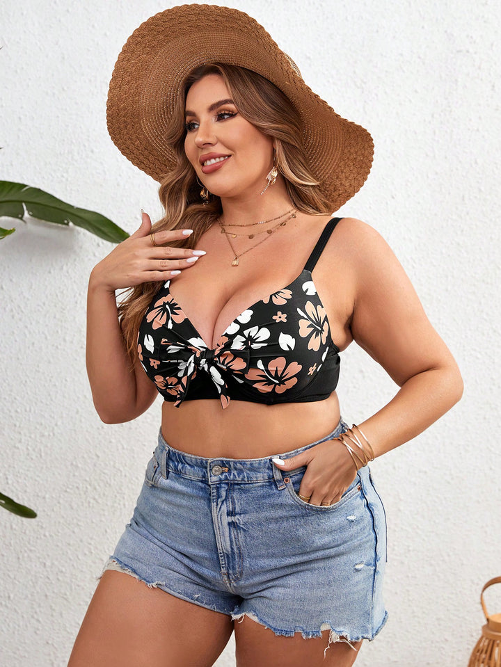 Sutien de baie SHEIN, negru