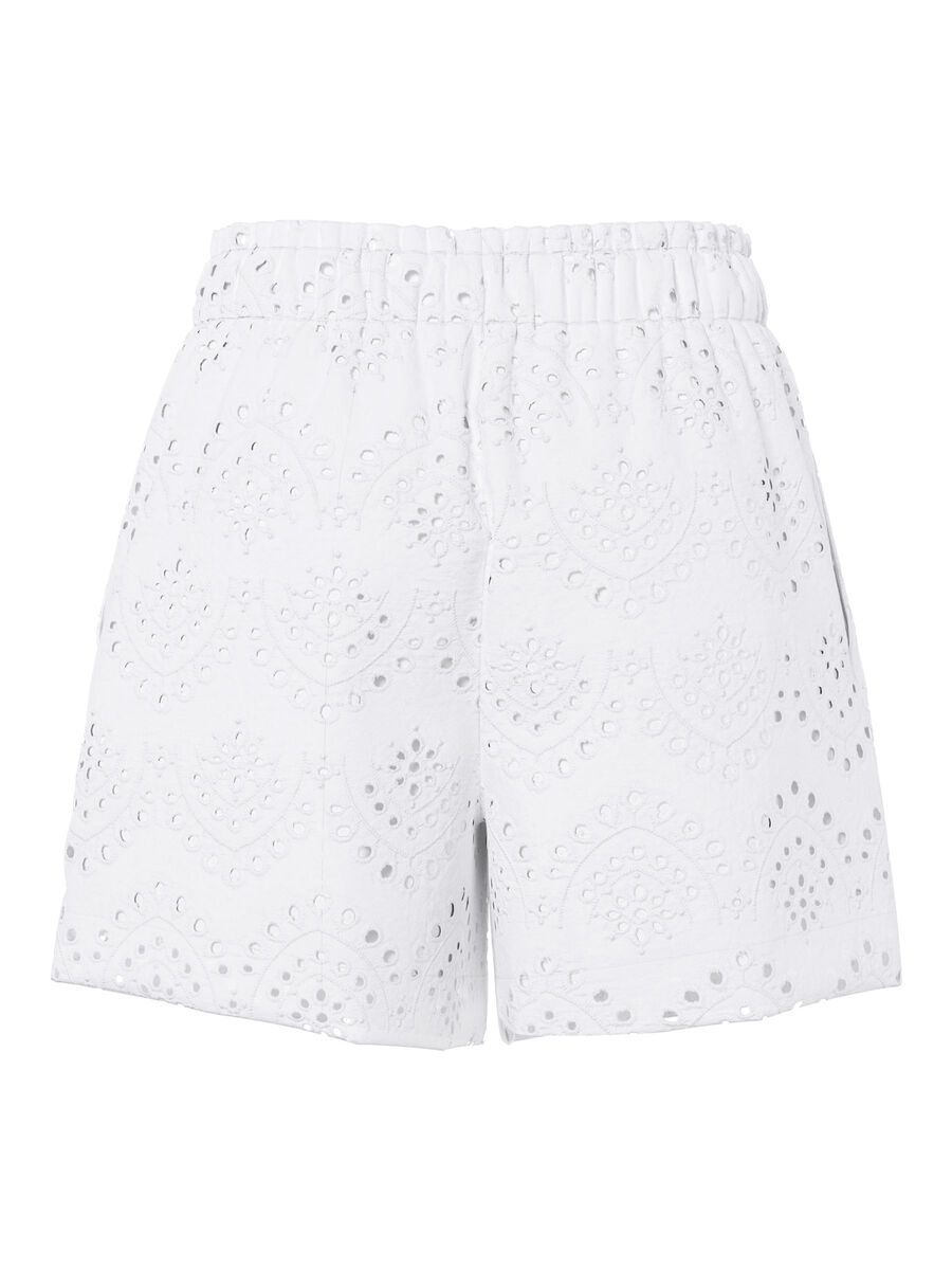 Pantaloni scurți PIECES, alb