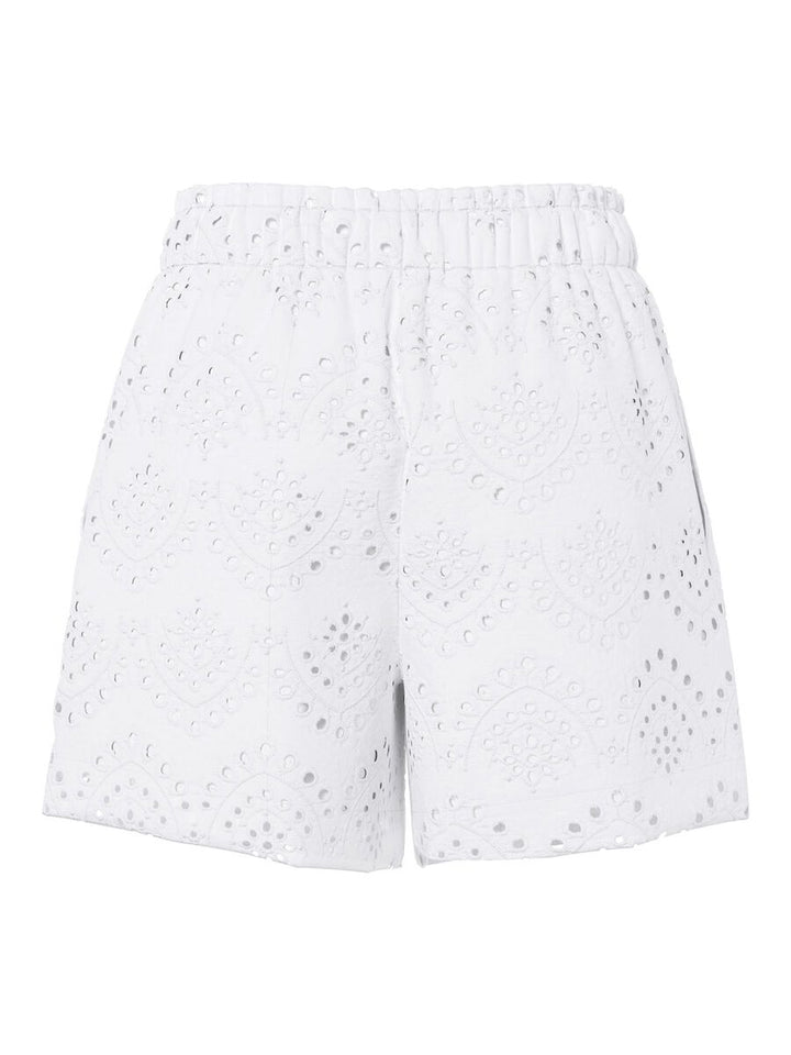 Pantaloni scurți PIECES, alb