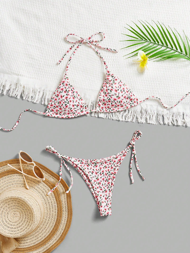 Set bikini SHEIN, roz