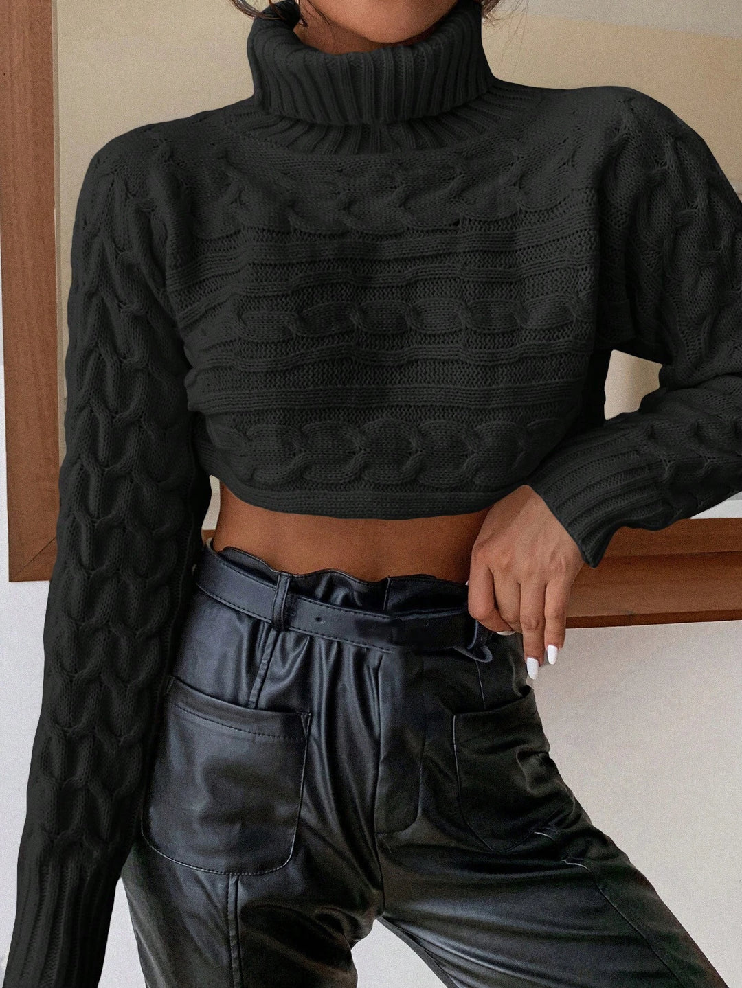 Shein pulóver, fekete