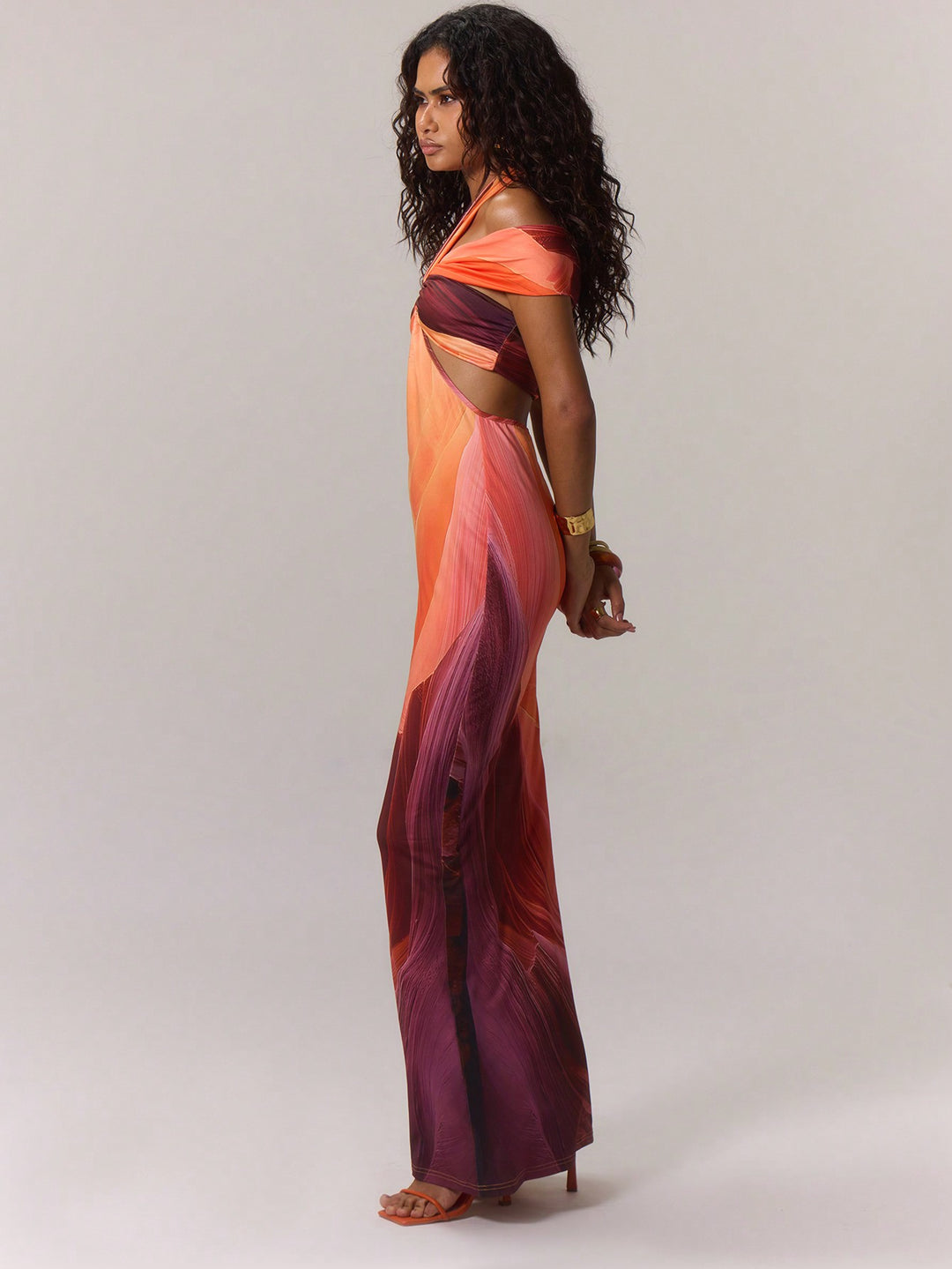 Rochie maxi SHEIN, mix culori