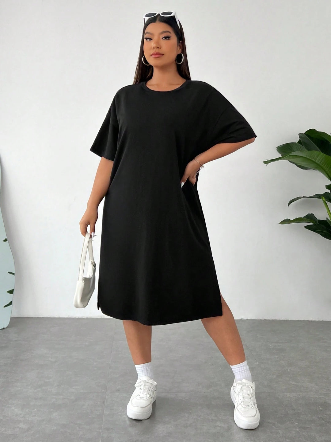 Rochie midi SHEIN, negru