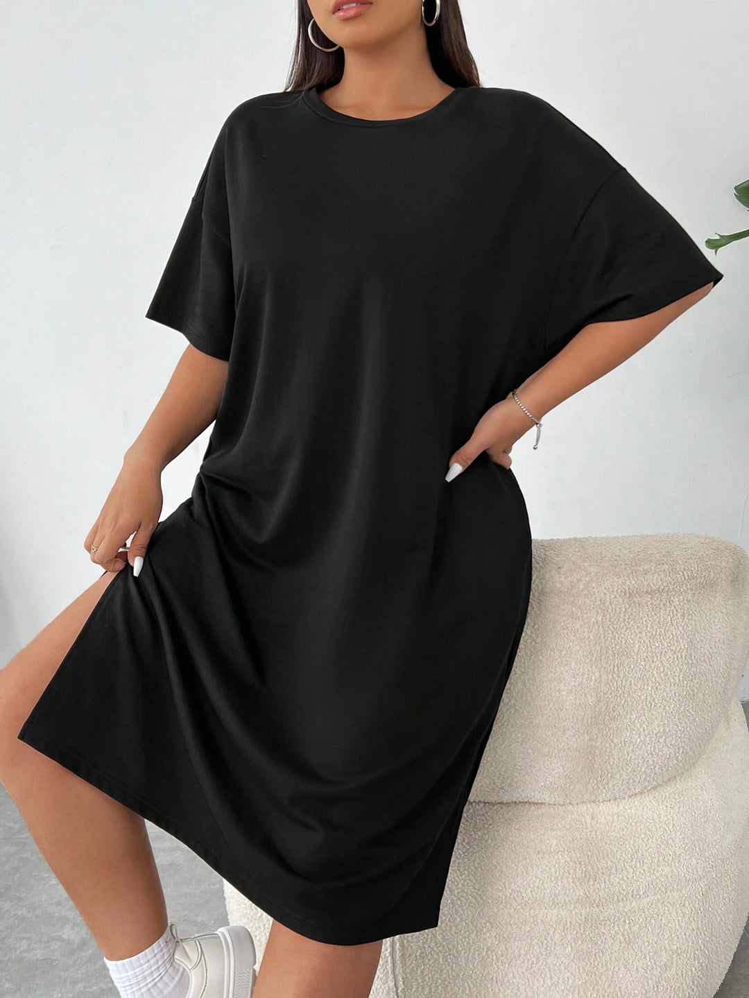 Rochie midi SHEIN, negru