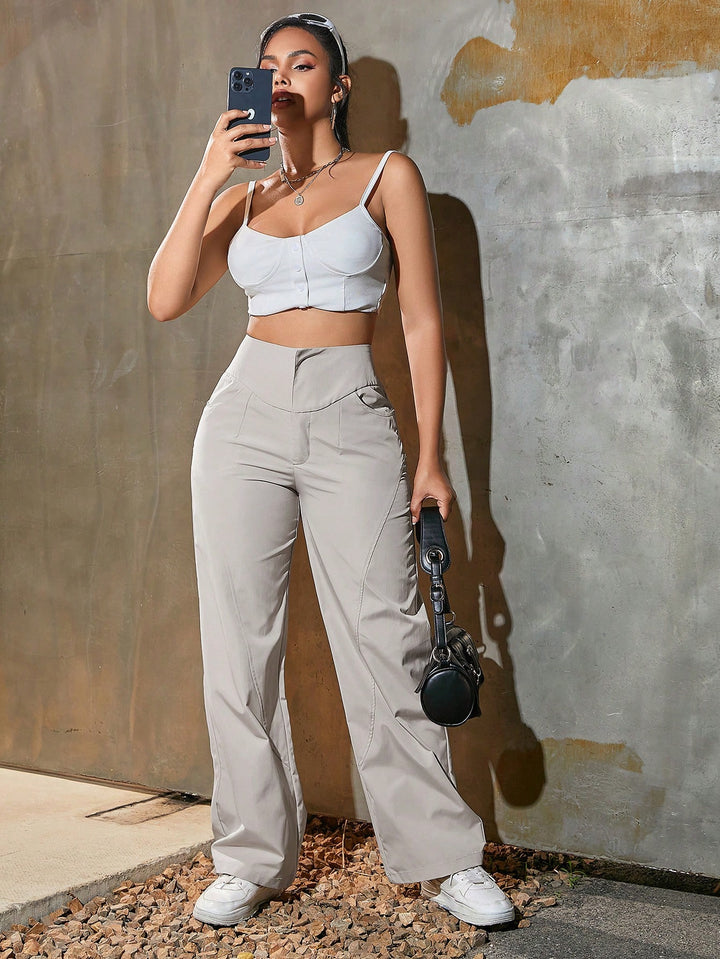 Pantaloni SHEIN, gri