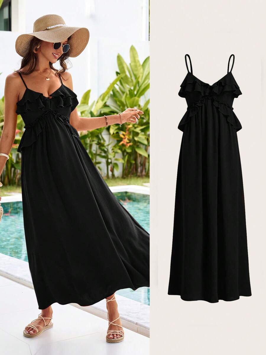 Rochie maxi SHEIN, negru