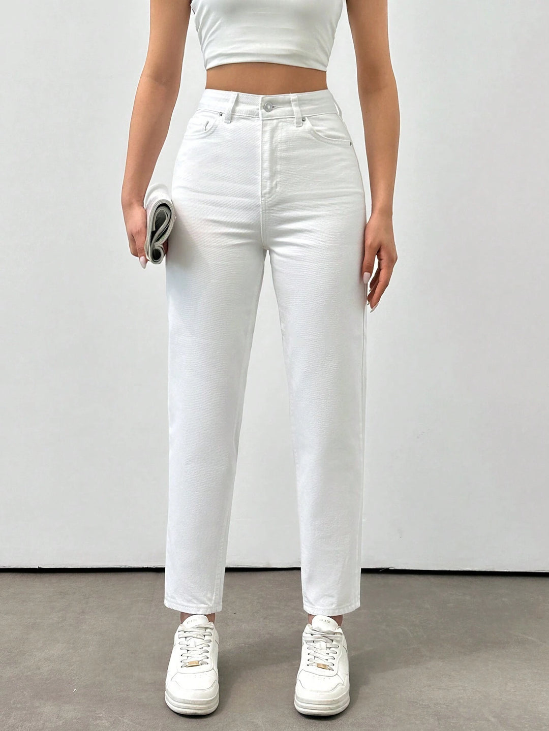 Jeans SHEIN, alb