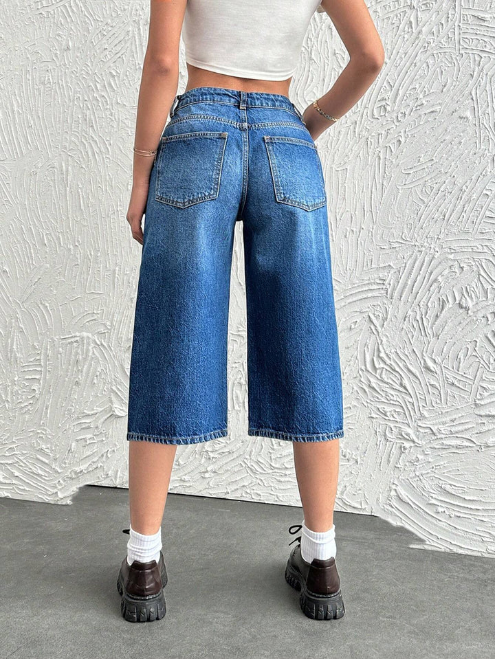 SHEIN kék farmer rövidnadrág