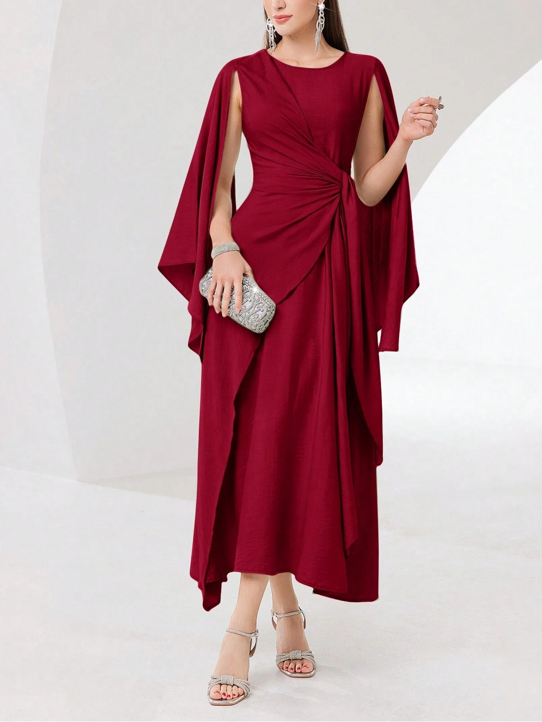 SHEIN maxi ruha, piros