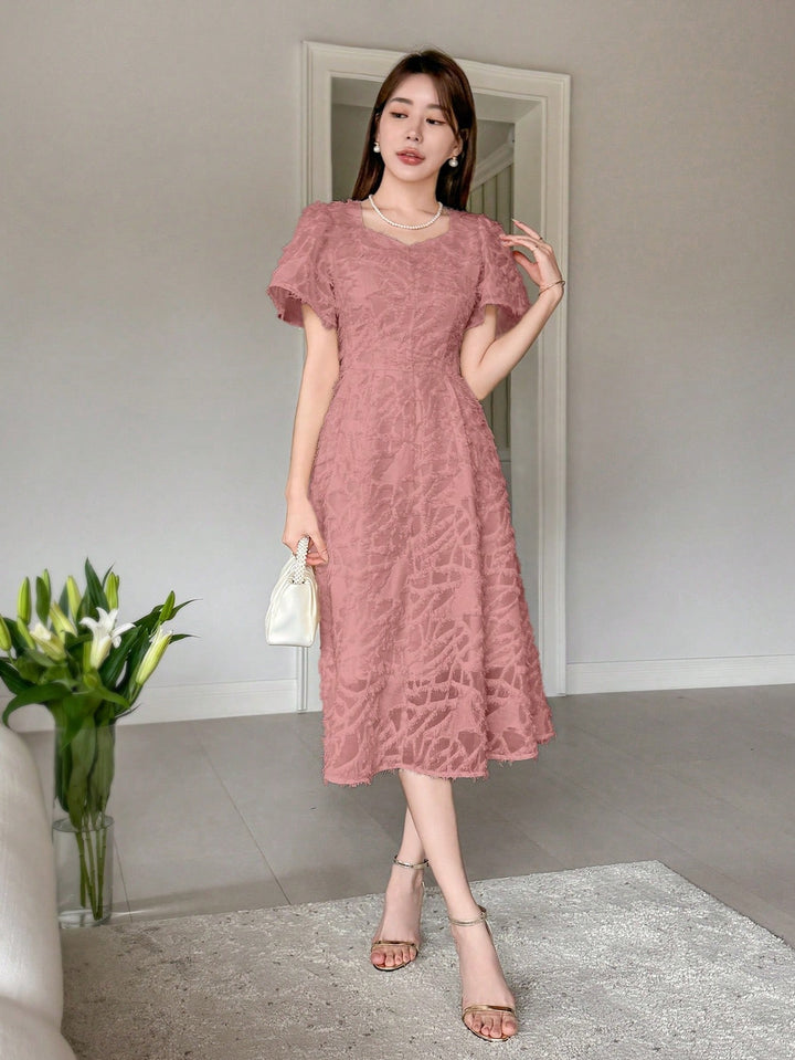 Rochie midi SHEIN, roz